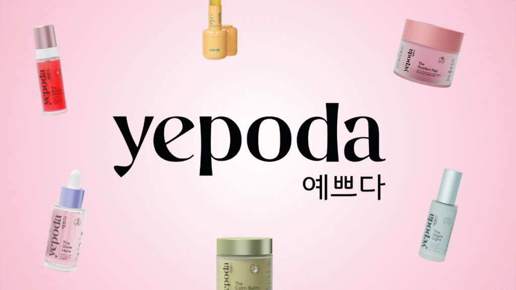 Sélection de soins coréens Yepoda pour une routine skincare naturelle et efficace