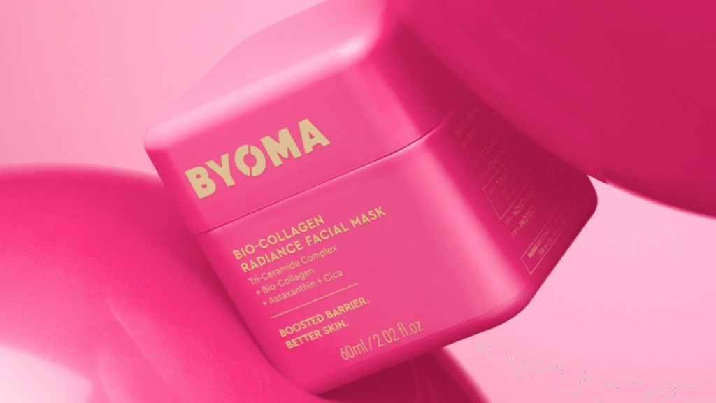 BYOMA Bio-Collagen Radiance Facial Mask masque visage hydratant au collagène et tri-céramides
