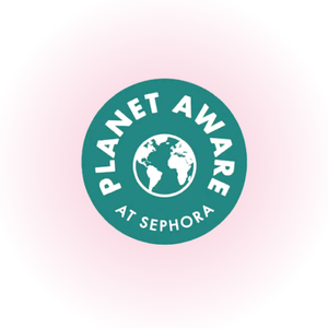 Logo Planet Aware at Sephora mettant en avant les engagements environnementaux