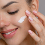 application creme hydratante acide hyaluronique sur le visage
