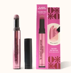 Chrome Powder Pen Pink Revolution Le Mini Macaron stylo poudre chrome packaging