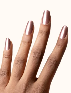 Ongles chrome rose Pink Revolution Le Mini Macaron effet miroir brillant