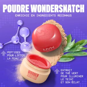 Poudre NYX Wonder Snatch enrichie en peptides et extrait de thé vert pour illuminer le teint