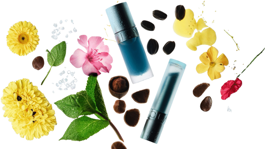 Gamme Clarins cryo-repulpante pour les lèvres avec huile et baume effet repulpant